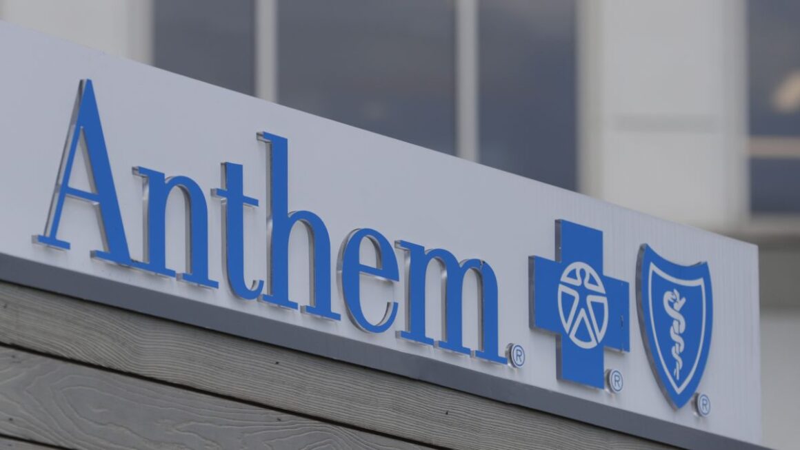 Anthem sign on a building.