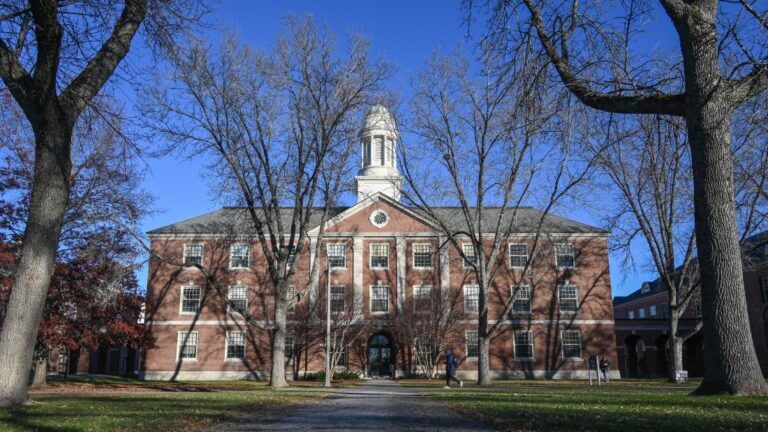 exterior of the university of maine building.