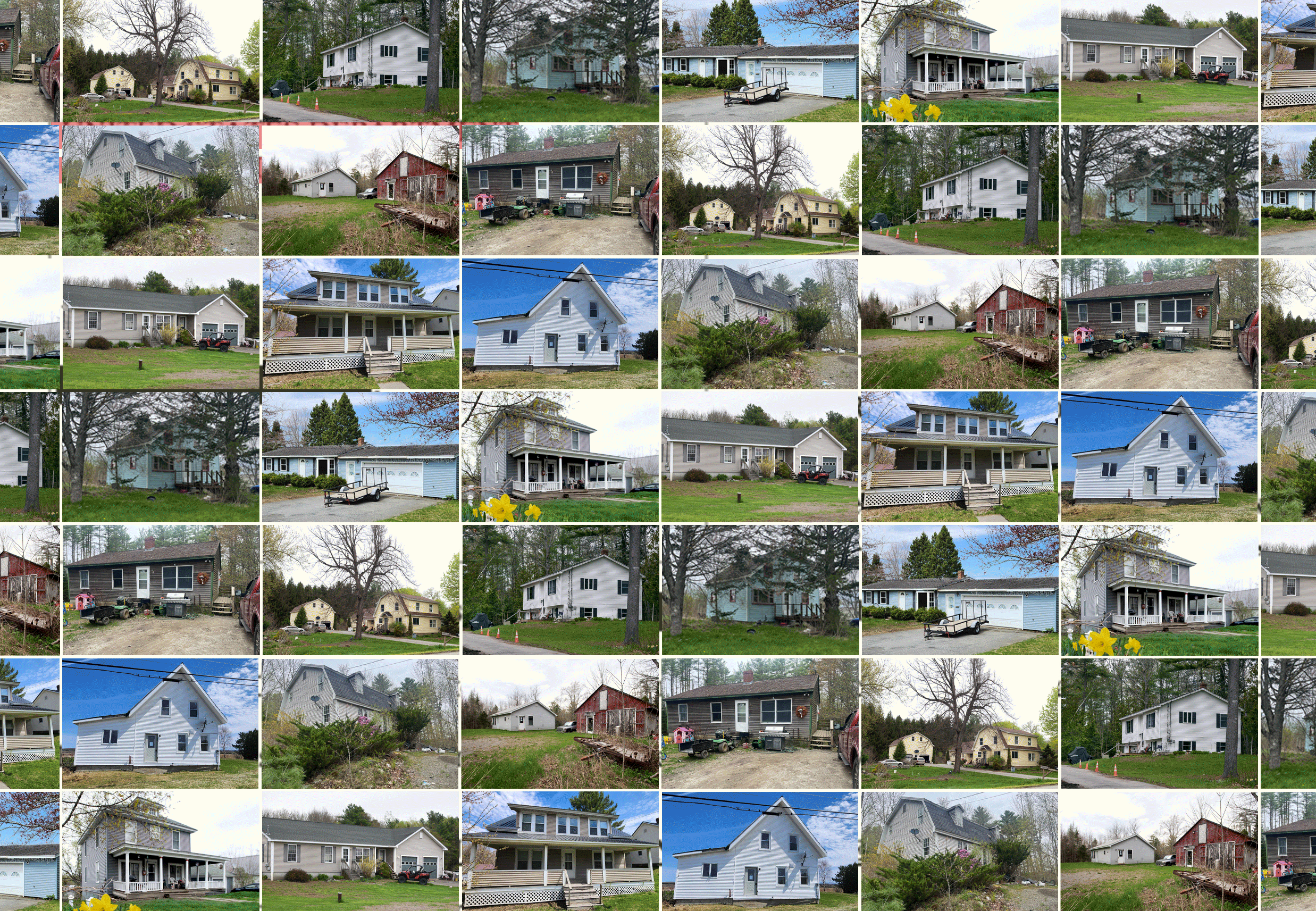 A gif of housing images that disappear to reveal the cover page of a lawsuit.