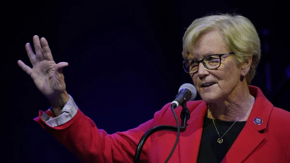 Chellie Pingree speaks during an event.