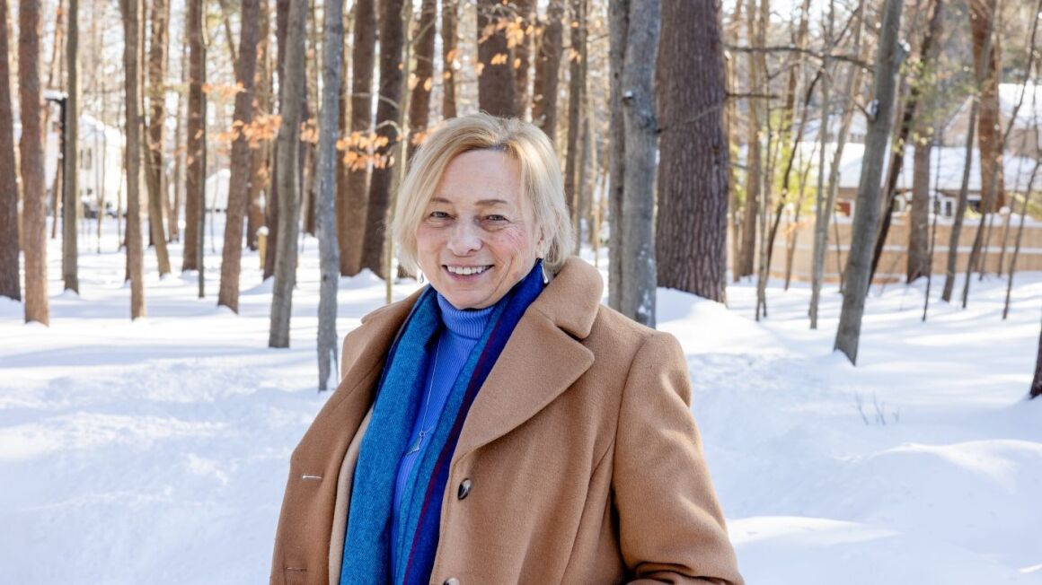 Janet Mills poses for a photo.