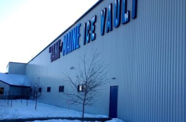 exterior of the Bank of Maine Ice Vault