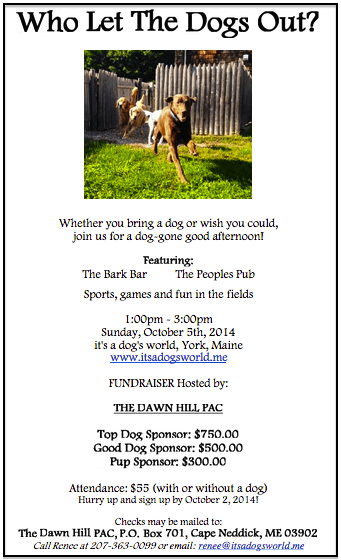 The Dawn Hill PAC Fundraiser invite The Dawn Hill PAC Fundraiser invite