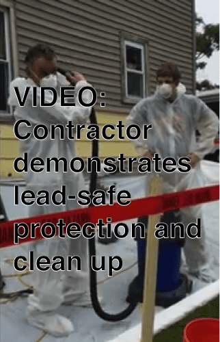 Click on picture to go to video about safe lead paint removal