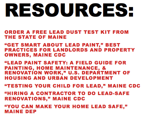 Graphic about lead safety Graphic about lead safety