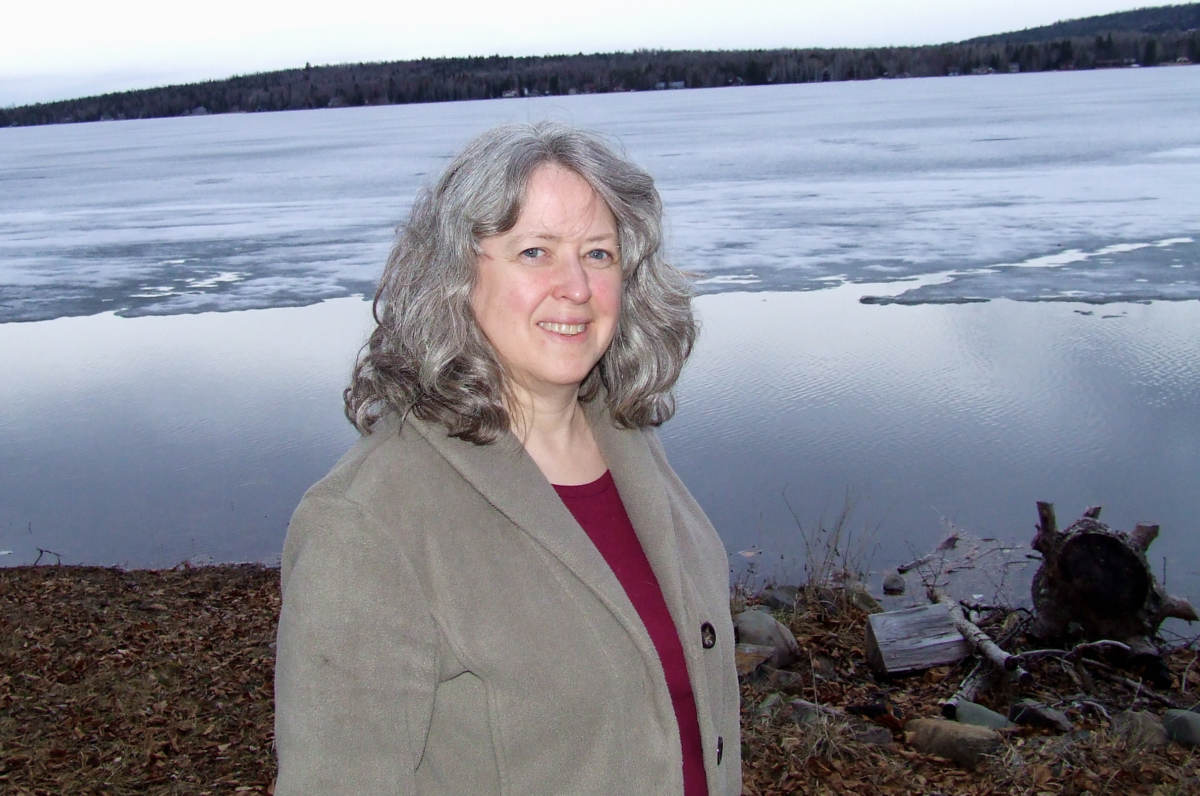 Shelly Mountain at Portage Lake, Maine.