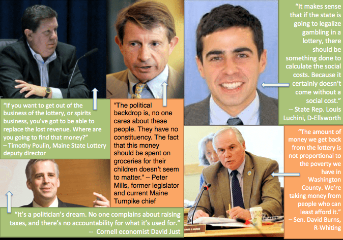 a collage of quotes from government officials