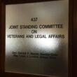 the doorway to the meeting room for the joint standing committee on veterans and legal affairs