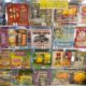A store display of scratch off lottery tickets