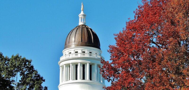 The dome of the Maine State House