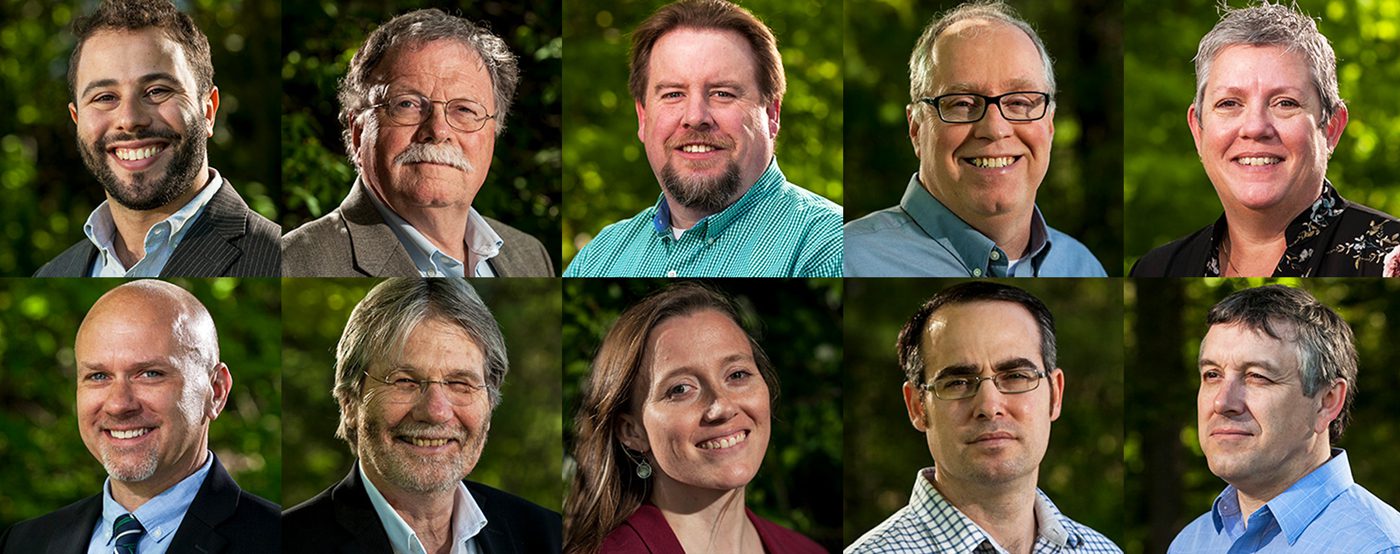 collage of the 10 journalists profiled in the maine's most trusted journalist series