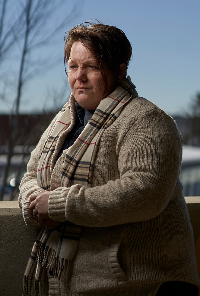 Amanda Indigo was living across the hall from Tammy Dickson at the Courtland Court apartment complex in South Portland in February 1994, and may have been the last person to see Dickson alive. She says she was never questioned about the case and welcomes a chance to testify about what she knows. (Photo by Gabe Souza for Pine Tree Watch)