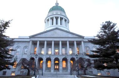 exterior of the maine state house