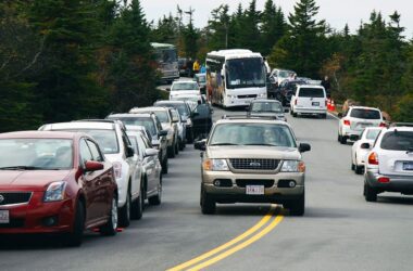 traffic congestion at cadillac mountain