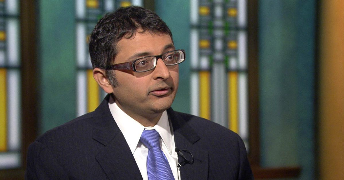 Dr. Nirav Shah seen during an interview.