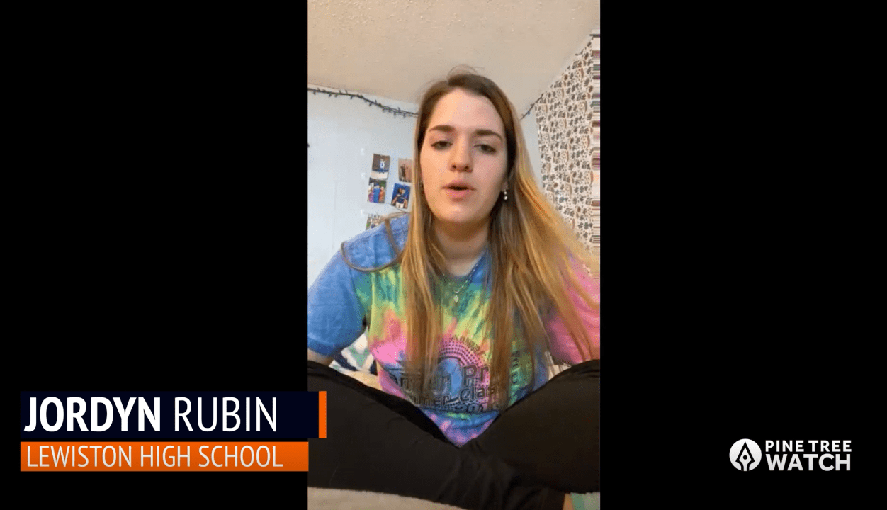 a screenshot of the student interviewed in this episode of the 2020: A Class Dismissed video series