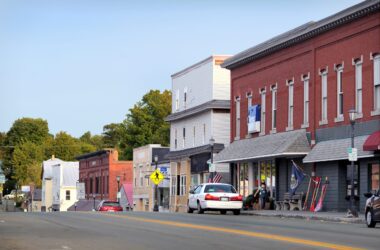 a look at main street in Madison, Maine