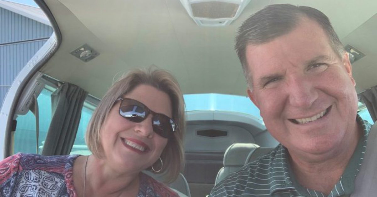 Pastor Todd Bell and his wife pose for a selfie.
