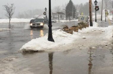 Route 1 in Lincolnville flooded