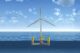 A rendering of the full-scale offshore wind machine.