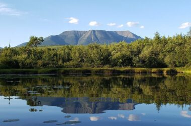 Katahdin view of Baxter State Park from Abol Stream.