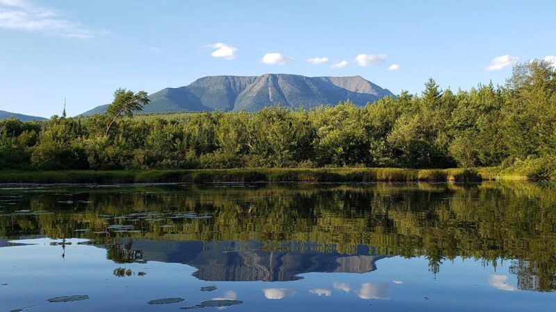Katahdin view of Baxter State Park from Abol Stream.