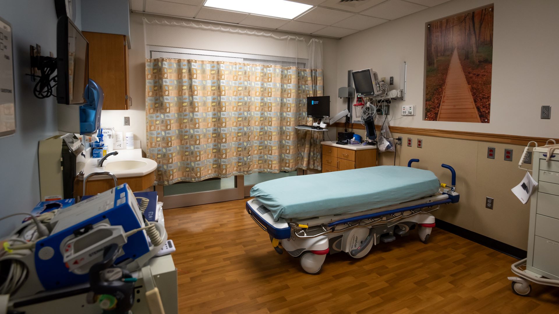 The interior of a room within a nursing home