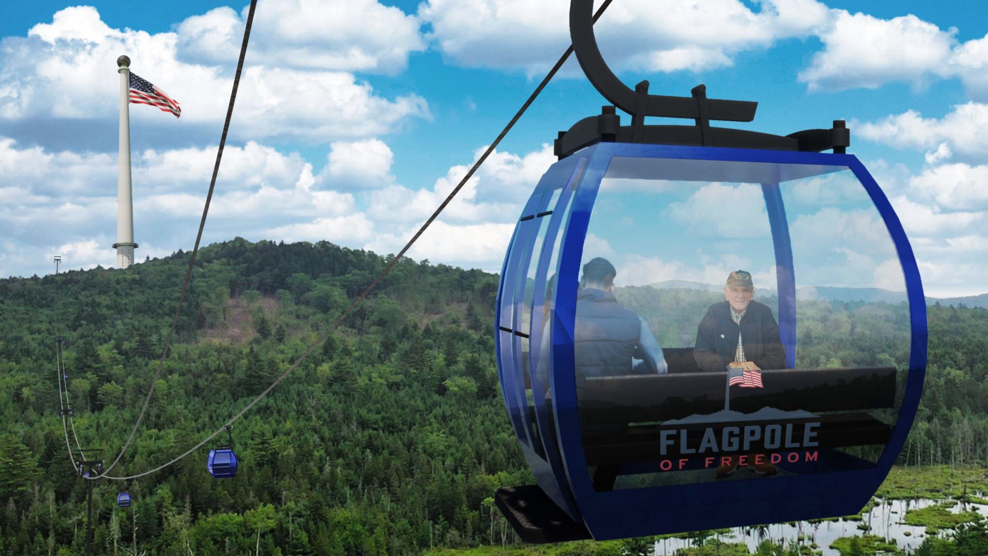 A rendering of how the gondola will look