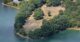 Aerial view of the Blue Hill cemetery