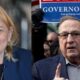 Side-by-side photos of Gov. Janet Mills and former Gov. Paul LePage