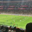 View from the crowd of a World Cup soccer game