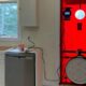 The Maine blower door test in action