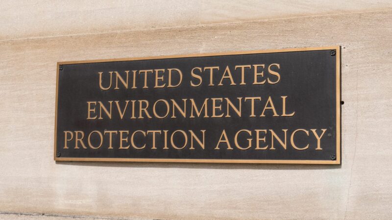 A plaque that reads United States Environmental Protection Agency.