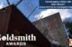 A photo of the exterior of the Androscoggin County Jail with an overlayed logo for the Goldsmith Awards and The Maine Monitor newsroom. Overlayed text reads Eavesdropping in Maine Jails. Semi-finalist. Goldsmith Prize for Investigative Reporting.