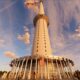 A rendering of how the flagpole would look from ground view.