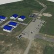 A rendering shows the proposed hangars at the Machias Valley Regional Airport.
