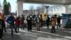 Third Act protesters outside a Bank of America branch in Belfast.