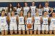 The club women's basketball team at the University of Maine poses for a team photo.