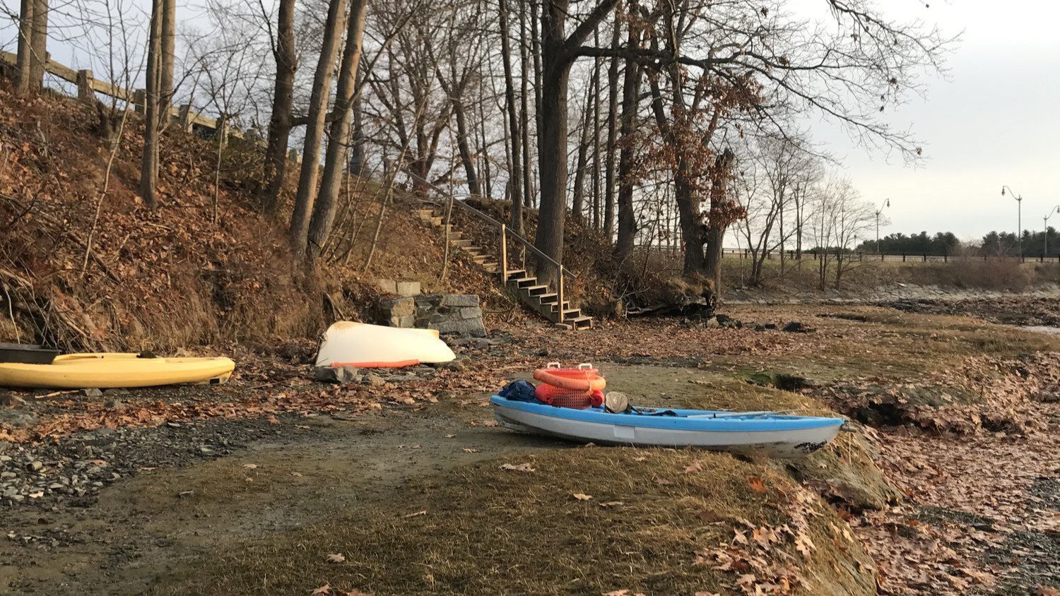 Erosion is visible in this area of New Hampshire.