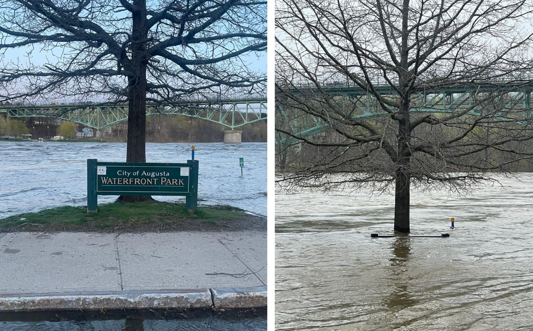 How is climate change affecting river flooding in Maine?