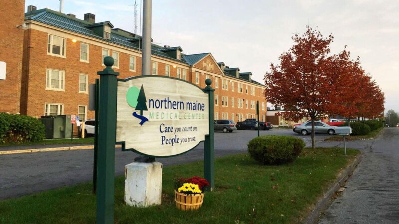 The exterior of the Northern Maine Medical Center in Fort Kent.
