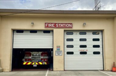 The exterior of the Cutler fire station.