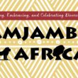The logo for the Amjambo Africa newsroom. Its tagline is: Understanding, Embracing, and Celebrating Diversity in Maine.