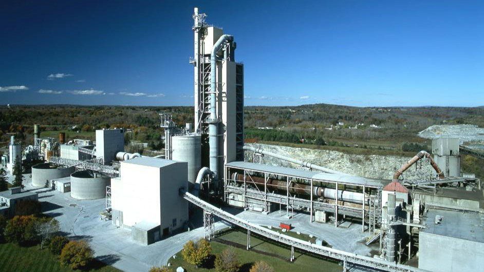 Aerial view of Dragon Products in Thomaston.