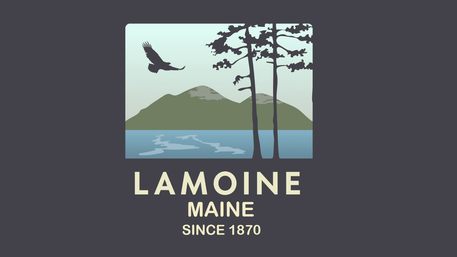 Logo for the town of Lamoine, Maine.