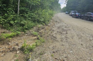 A dirt road near the Tumbledown trail in Franklin County.