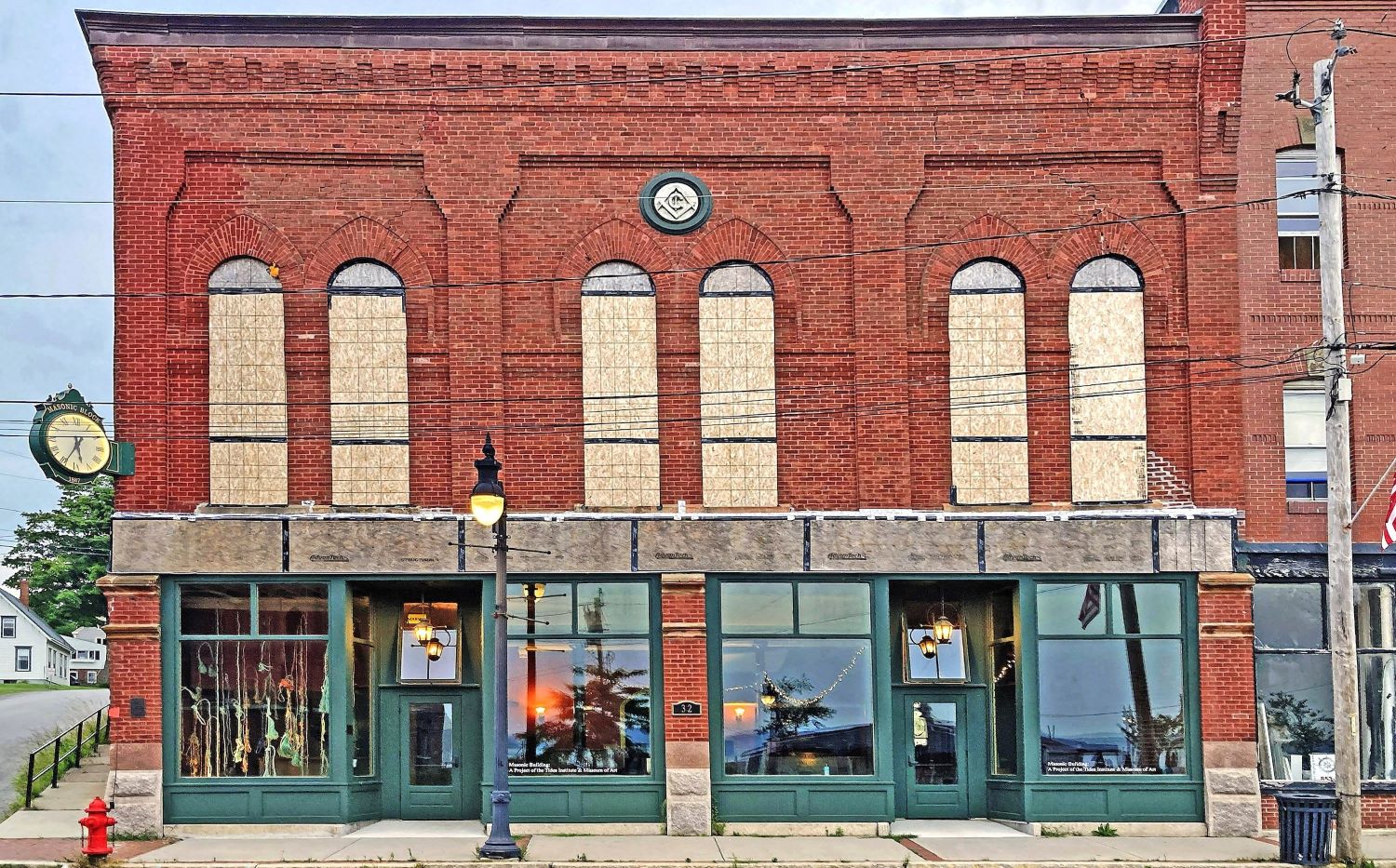 Exterior of the Eastport Masonic Hall.