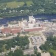 Aerial photo of the Old Town location of ND Paper.