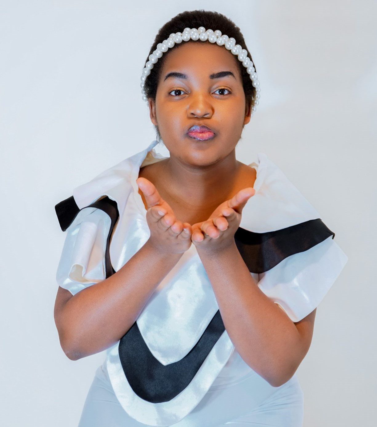 Rwandese musician Clarisse Karasira poses for a photo