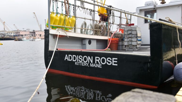 The back of the Addison Rose lobster boat.